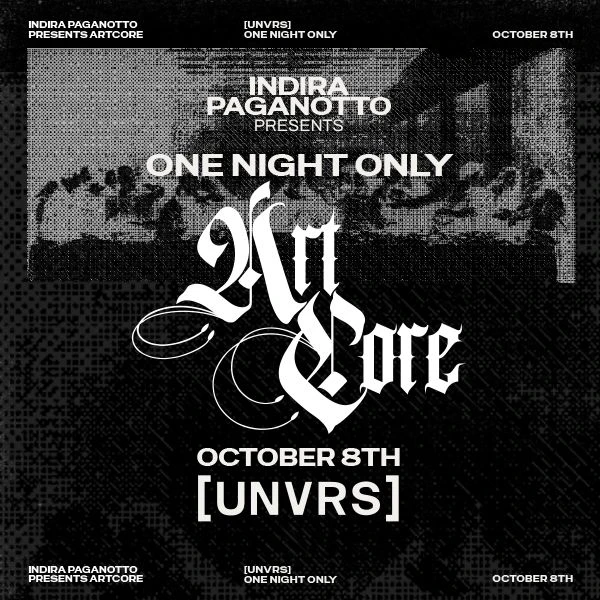 Indira Paganotto presents ARTCORE — 8 October 2026