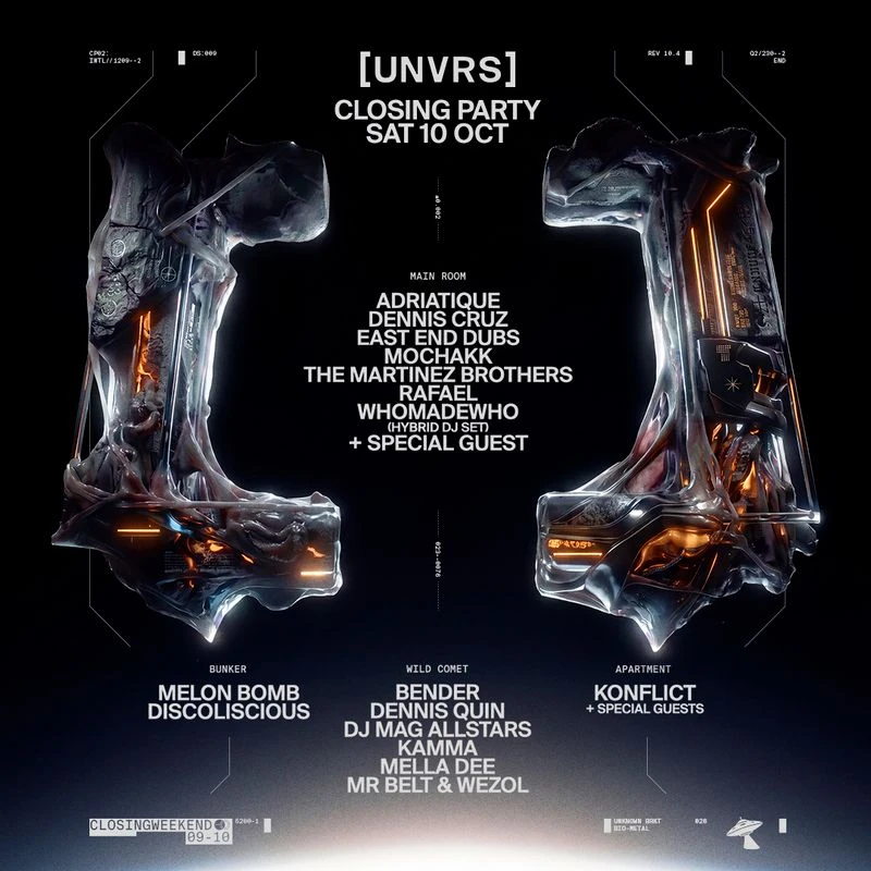 UNVRS Ibiza Closing Party — 10 October 2026